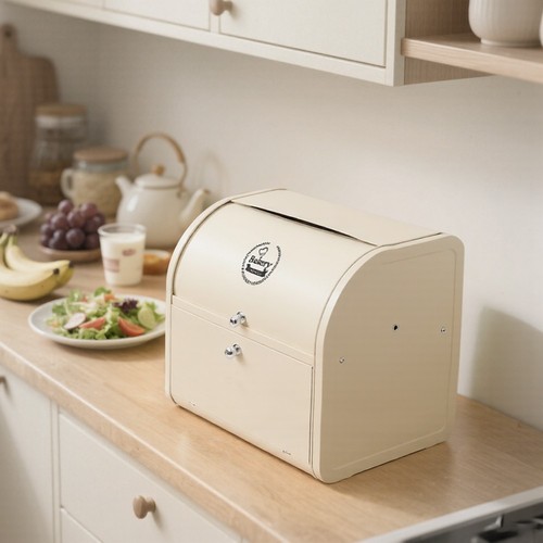 Metal bread bin - metal,
