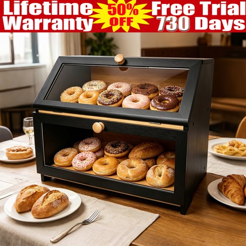 Bread bin tiers double layer - tiers,