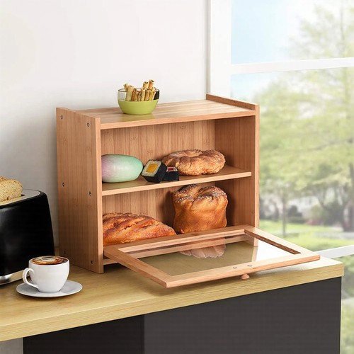 Bamboo bread bin - bamboo,