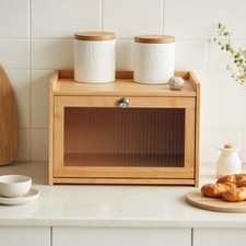 Bamboo Bread Storage Cabinet