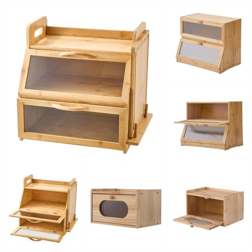 Tier bamboo wood bread - wood,