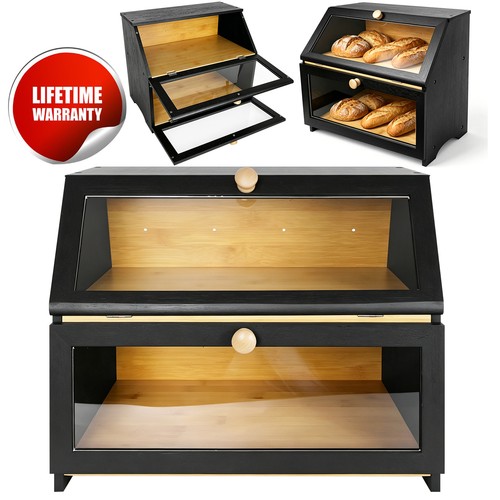 Bread bin tiers double layer - 2,