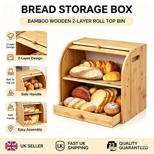 Bread bin tiers double - bread, layer