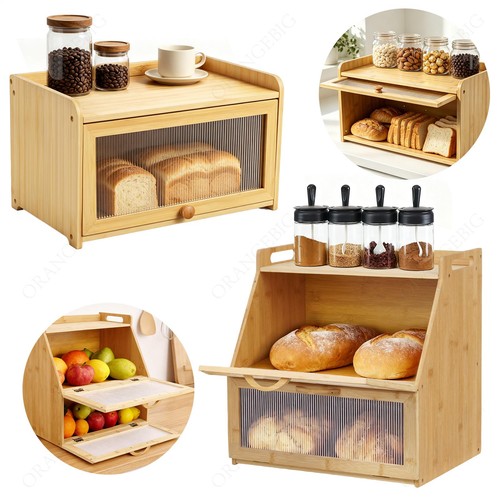 Natural bamboo wood - wood, bin