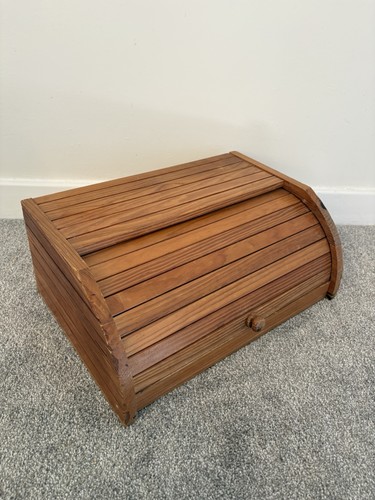 Vintage wooden roll top bread - roll,