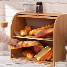 Bread Bin 2 Tiers Double Layer