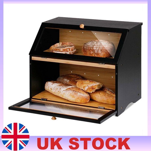 Bamboo bread bin - bin, layer
