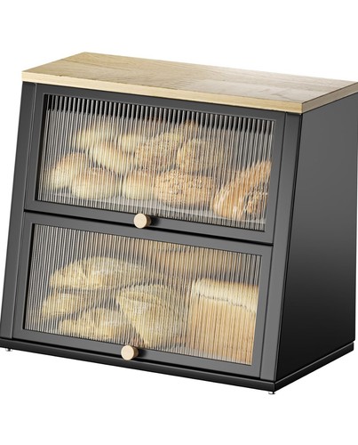 Tier bamboo bread bin - tier,