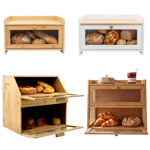 New bamboo bread bin - bin, wooden