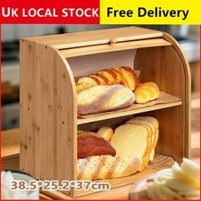 Bread Bin 2 Tiers Double Layer