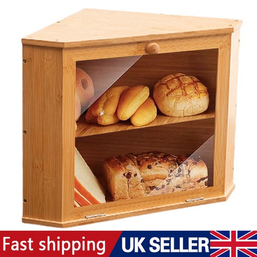 Corner bamboo bread - bin, double