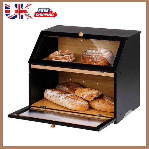Tier bamboo wooden - bread, bin