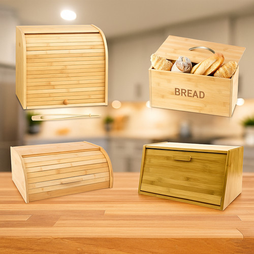 Bamboo bread bin - bread,