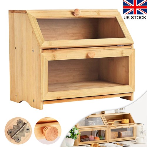 Tier bamboo bread - bamboo, bin